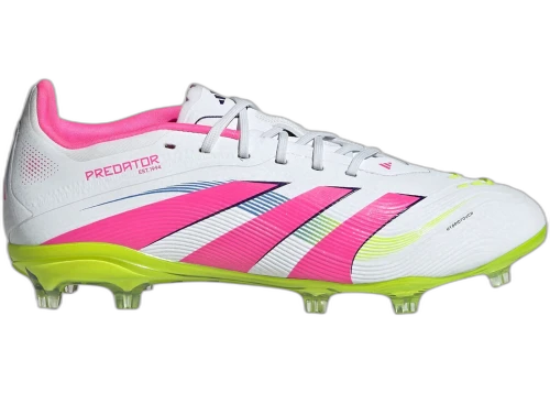 adidas Predator Elite FG Cloud White Lucid Pink Lucid Lemon (GS)