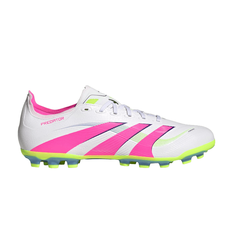 adidas Predator League AG Cloud White Lucid Pink Lucid Lemon