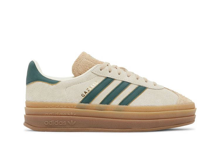 adidas Gazelle Bold Magic Beige Collegiate Green (Women's)