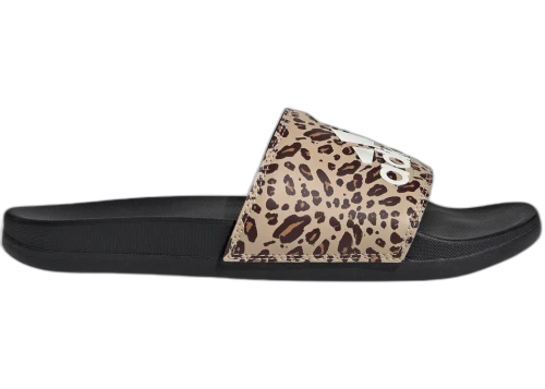 adidas Adilette Comfort Slides Core Black Off White Magic Beige (Women's)