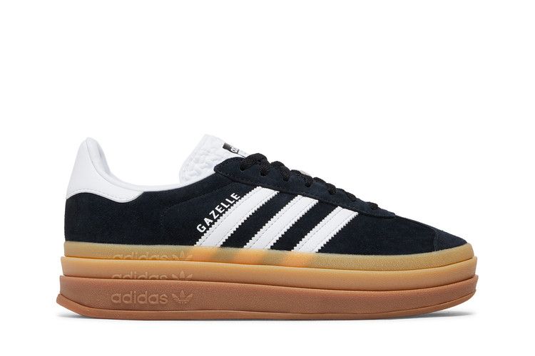 adidas Gazelle Bold Black White Gum (Women's)