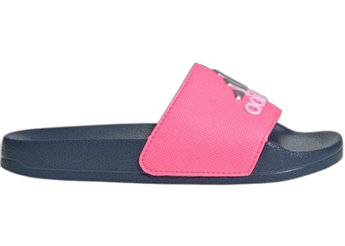 adidas Adilette Shower Slides Lucid Pink Silver Metallic Preloved Ink (GS)