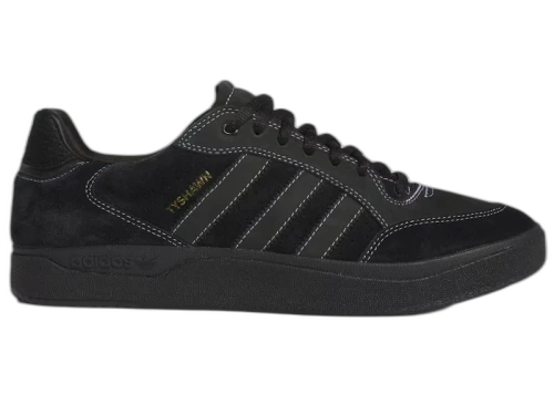 adidas Tyshawn Low Black White Gold Metallic