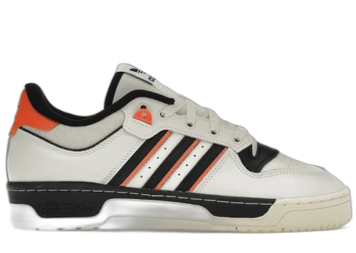 adidas Rivalry 86 Low White Black Semi Impact Orange