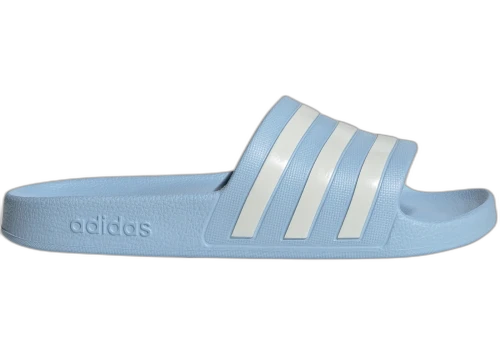 adidas Adilette Aqua Slides Glow Blue Zero Metalic (Women's)