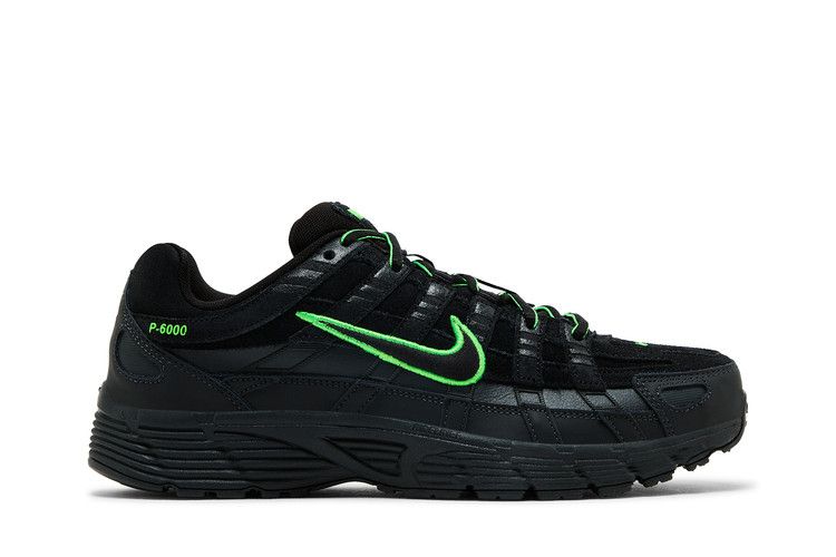 Nike P-6000 PRM Black Green Strike