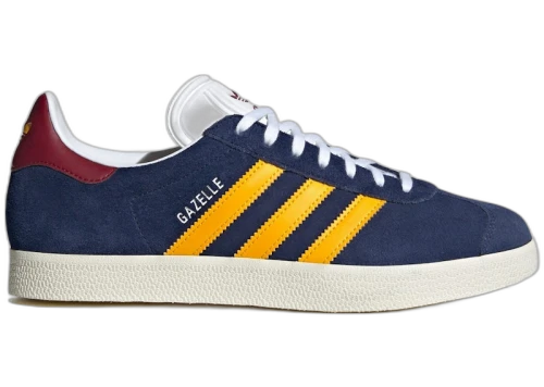 adidas Gazelle Dark Blue Crew Yellow Burgundy