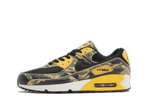 Nike Air Max 90 Premium Black University Gold Camo