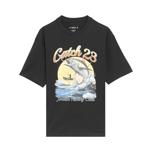 Air Jordan Fish Graphic Short-Sleeve Tee 'Black/White'