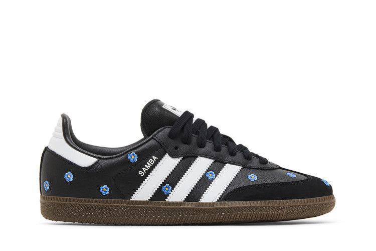 adidas Samba Light Blue Floral Core Black (Women's)