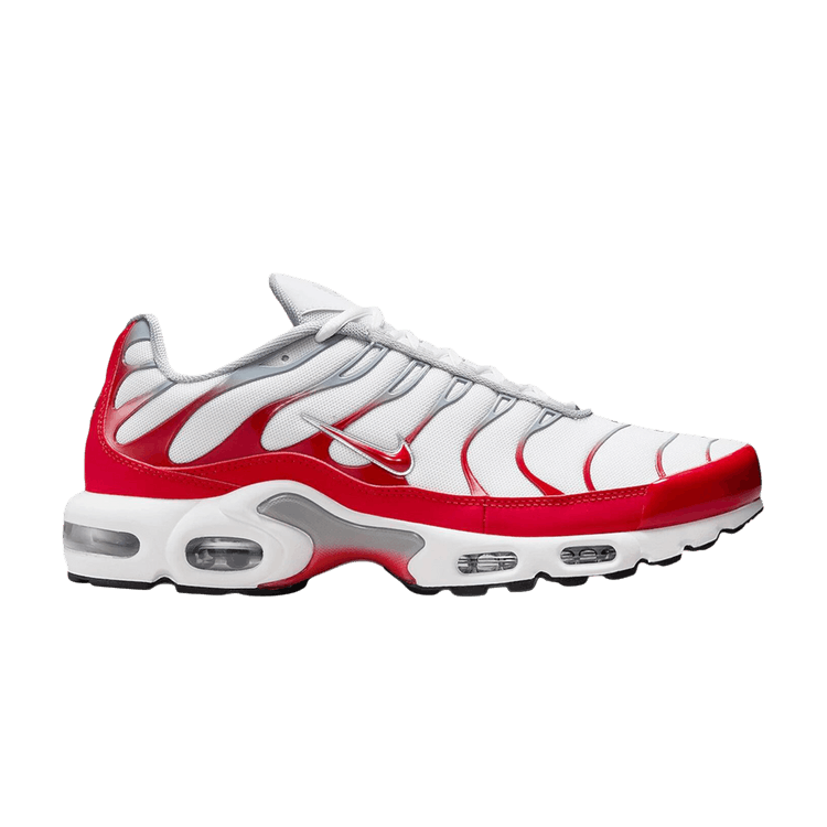 Nike Air Max Plus White University Red Wolf Grey