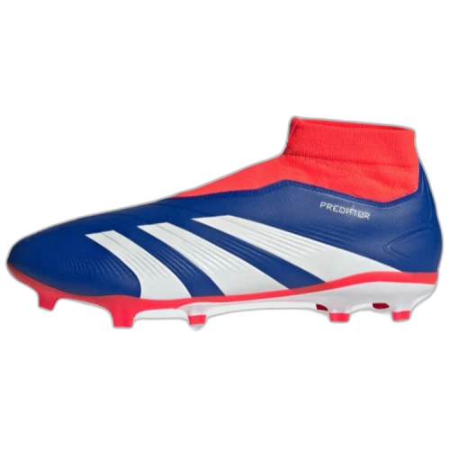 adidas Predator League Laceless FG Lucid Blue Cloud White Solar Red