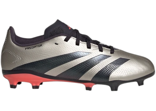 adidas Predator League FG Platinum Metallic Aurora Black Turbo (GS)