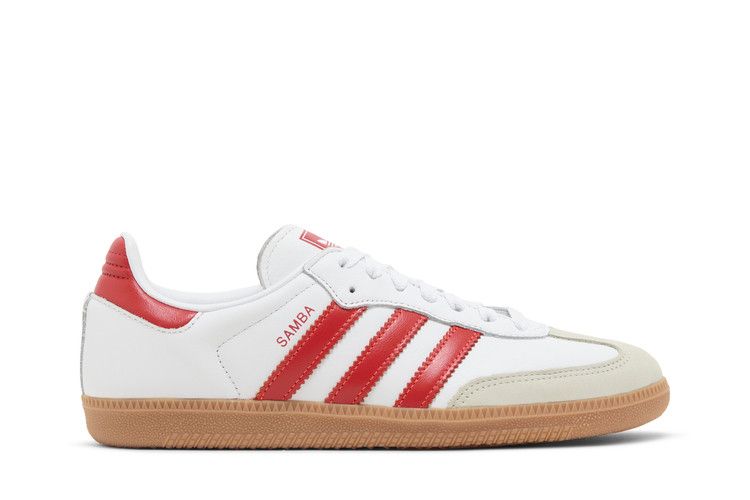 adidas Samba OG White Solar Red Gum (Women's)