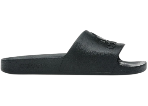 adidas Adilette Aqua Slides Core Black Logo