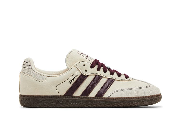 adidas Samba OG Wonder White Maroon (Women's)