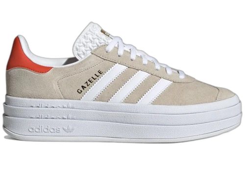adidas Gazelle Bold Wonder Beige Collegiate Orange (Womens)