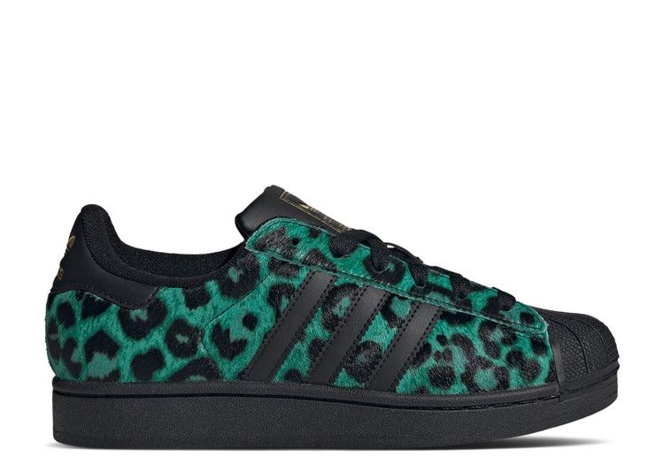 adidas Superstar II Leopard Semi Screaming Green (Women's)