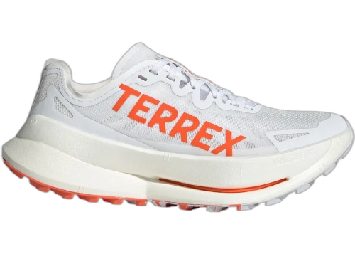 adidas Terrex Agravic Speed Ultra Trail Cloud White Impact Orange Dash Grey (Women's)