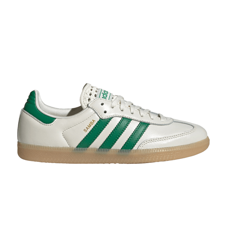 adidas Samba OG Basketweave Tongue Off White Green (Women's)