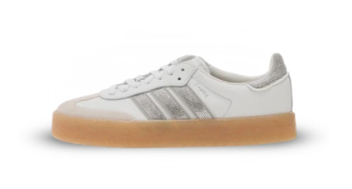 adidas Sambae Rhinestone Crystal White Silver (Women's)