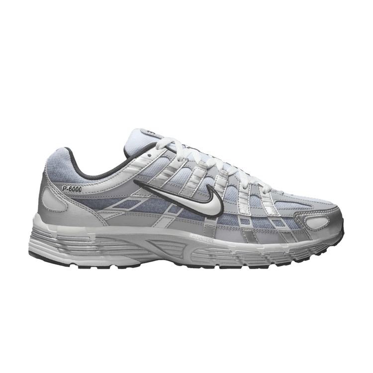 Nike P-6000 Metallic Silver Summit White-Wolf Grey