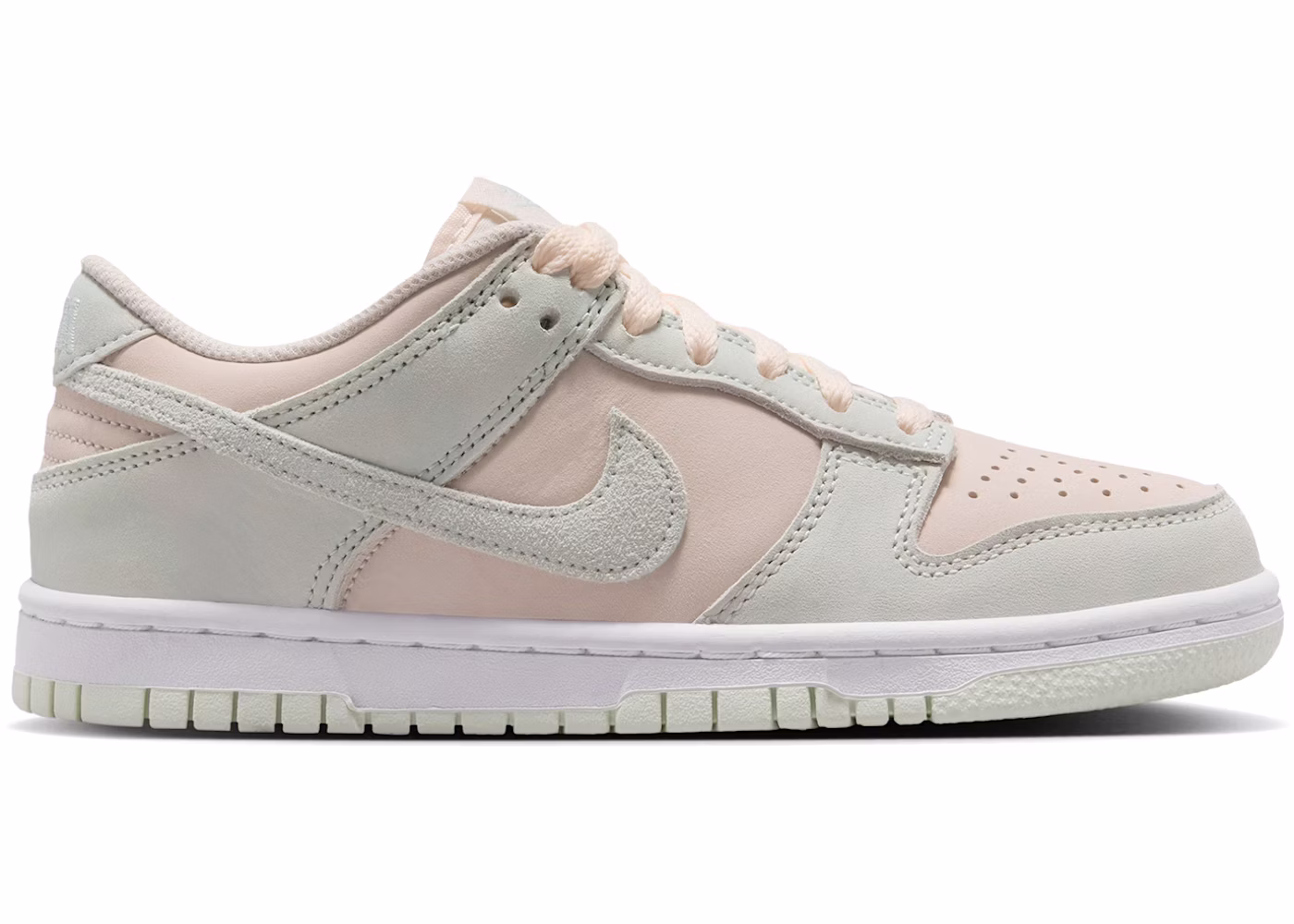 Nike Dunk Low Suede Chalk Barely Green (GS)