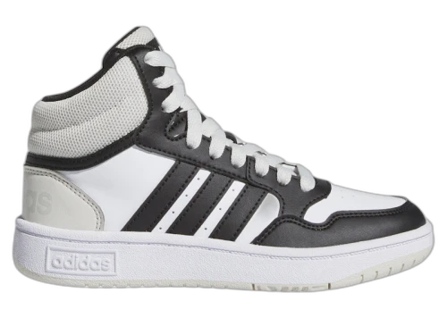 adidas Hoops Mid Orbit Grey Core Black Cloud White (GS)