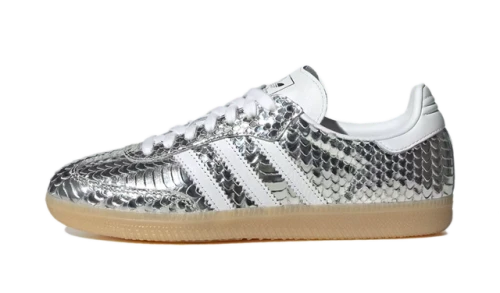 adidas Samba Patent Snakeskin Silver Metallic (Women's)