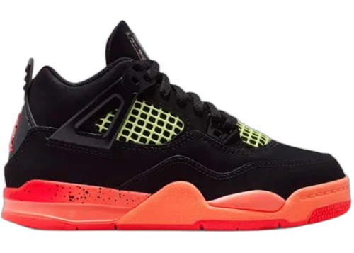 Jordan 4 Retro Black Infrared Barely Volt (PS)