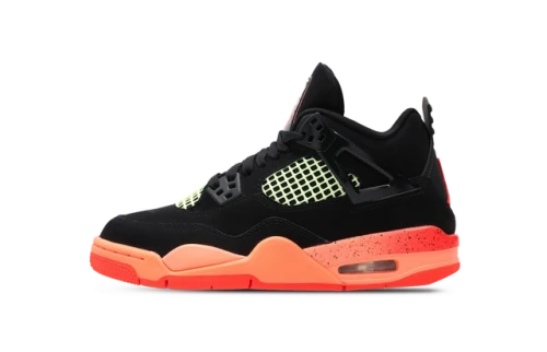 Jordan 4 Retro Black Infrared Barely Volt (GS)