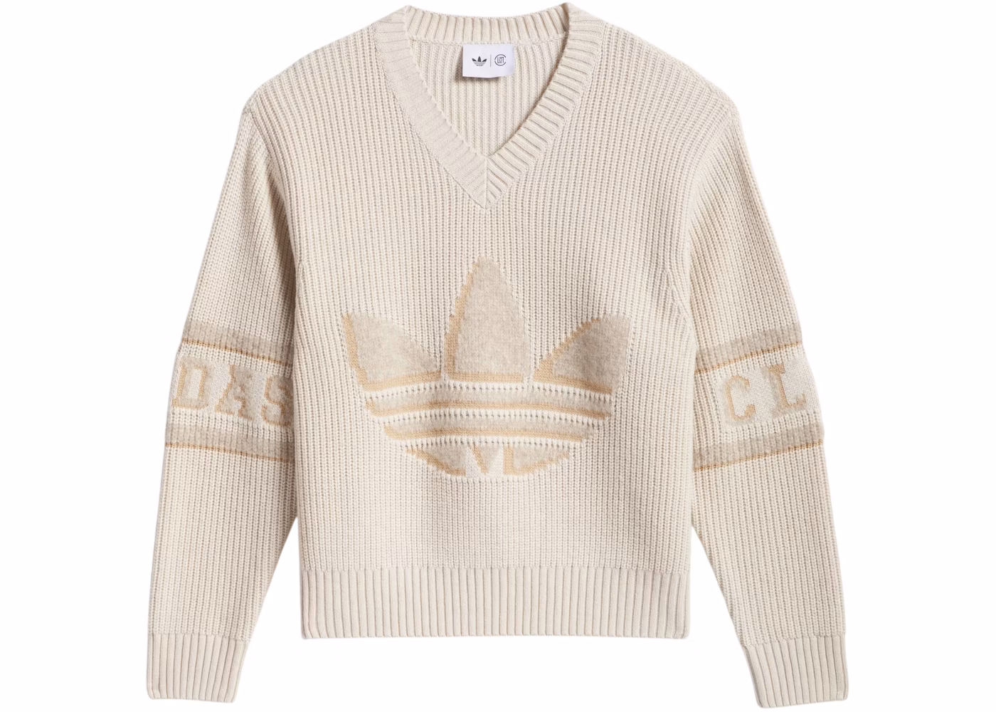 adidas x CLOT Edison Chen Superstar Crochet Sweater Warm Sandstone