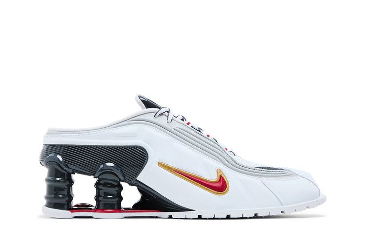 Nike Shox MR4 Mule Martine Rose Metallic Platinum Varsity Red (Women's)