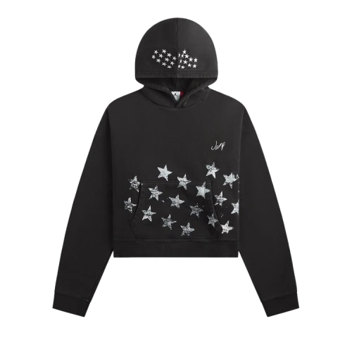 Air Jordan M J IH Crop Hoodie 'Black/Ivory'