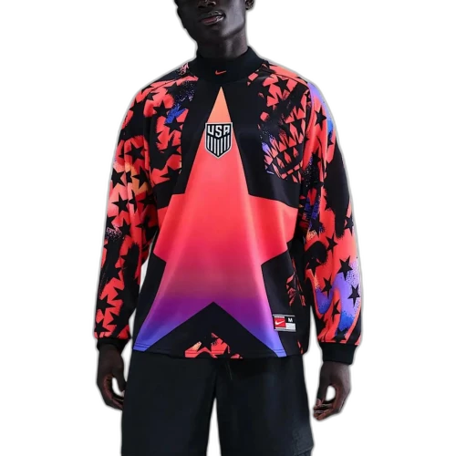 Nike USMNT Authentic Goalkeeper Soccer Shirt 'Black/Bright Crimson'