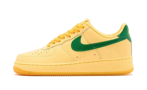 Nike Air Force 1 Low Patent Leather Topaz Gold Pine Green