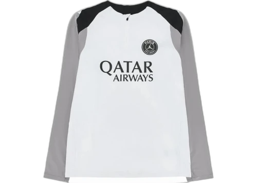 Jordan Paris Saint-Germain Strike Night Edition Men's Dri-FIT Soccer Knit Drill Top White/Atmosphere Grey/Black/Black