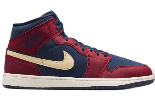 Jordan 1 Mid SE Team Red Obsidian