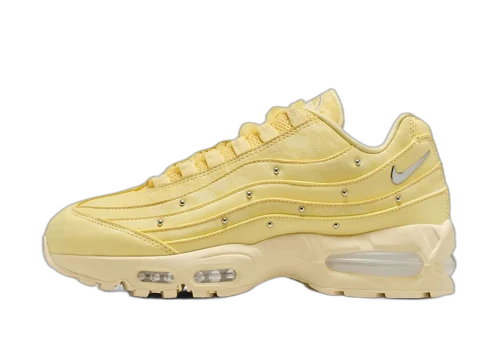 Nike Air Max 95 Soft Yellow Silver Studded (Women's)