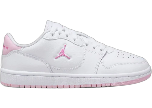 Jordan Court Connect Low White Pink China Rose (GS)