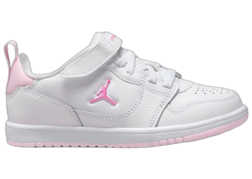 Jordan Court Connect Low White Pink China Rose (PS)