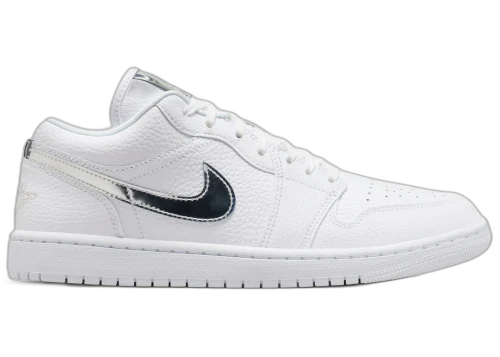 Jordan 1 Low SE White Metallic Silver (Women's)