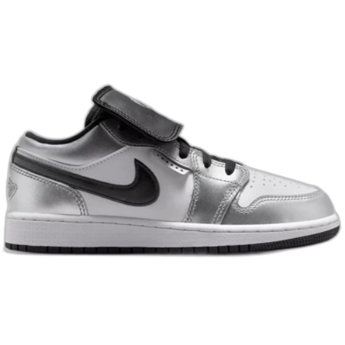 Jordan 1 Low SE Metallic Silver Tiempo (GS)