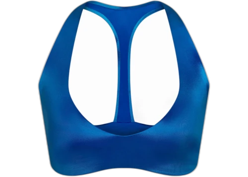 Nike x SKIMS Satin Shine Plunge T-Back Bra Cobalt