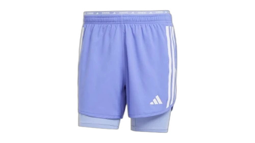 adidas Own The Run 3-Stripes -In-1 Shorts Semi Cobalt Blue