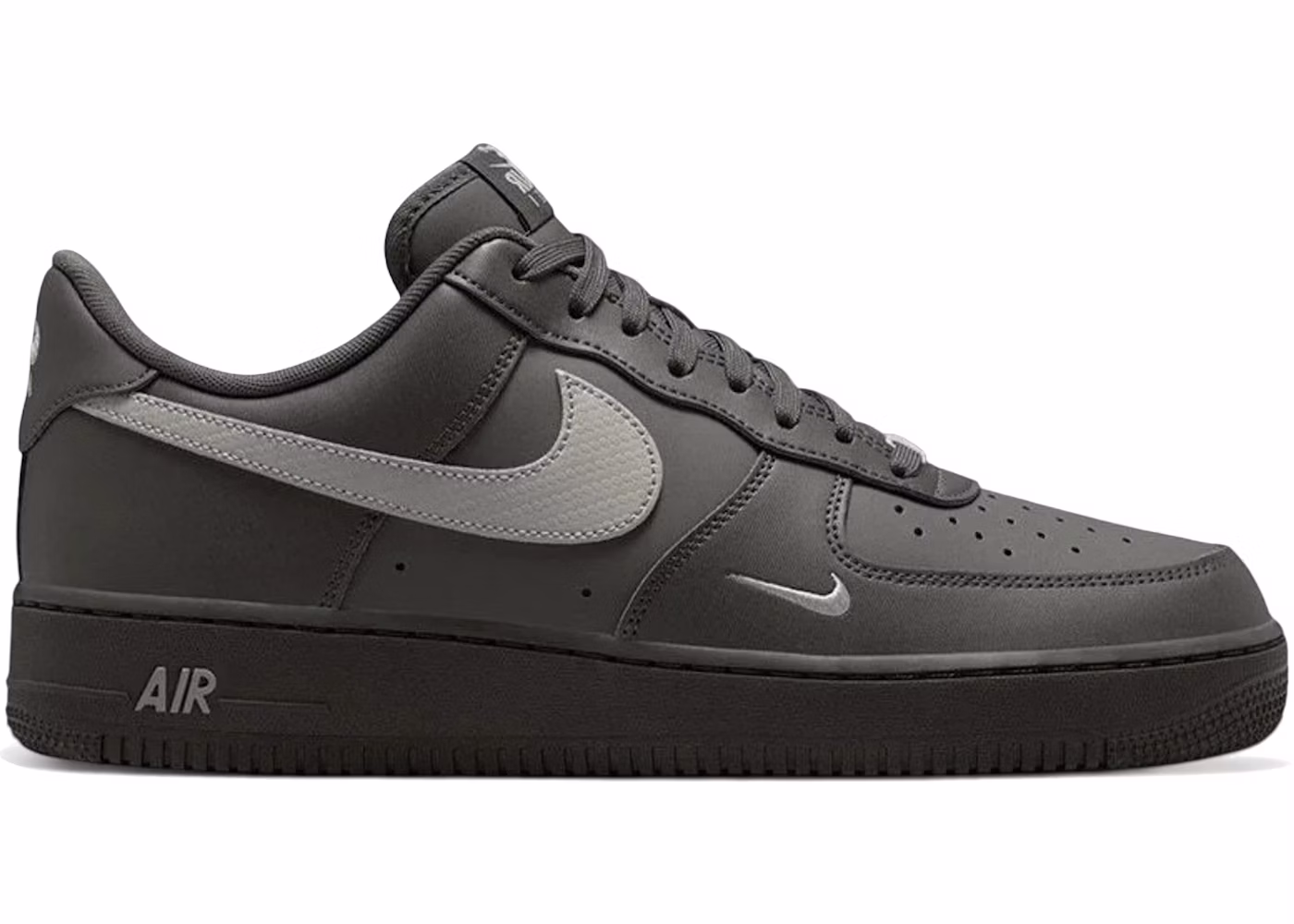 Nike Air Force 1 Low '07 Carbon Fiber Swoosh Newsprint College Grey