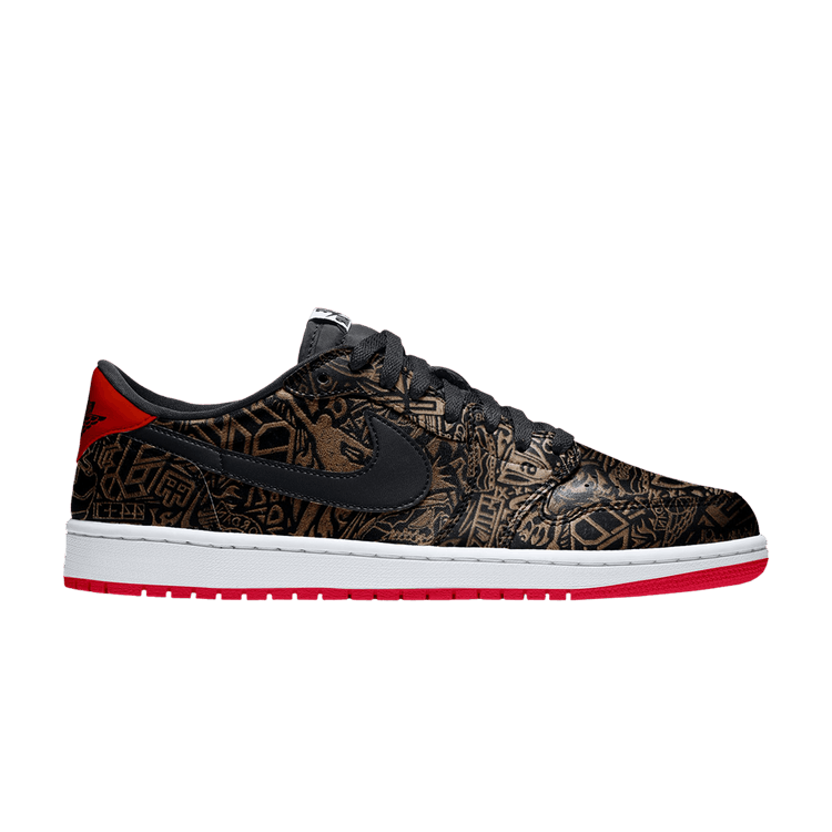 Jordan 1 Retro Low OG Laser Black University Red