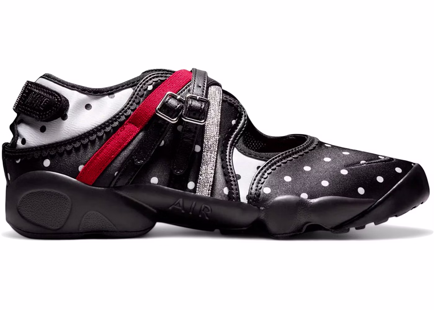 Nike Air Rift Breathe Polka Dots Black Metallic Silver (Women's)