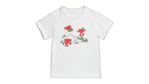 adidas Kids Graphic T-Shirt White