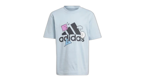 adidas Kids Positivity Table Graphic T-Shirt Wonder Blue